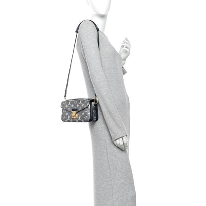 Louis Vuitton Monoglam Pochette Metis East West Blue 2 of 9
