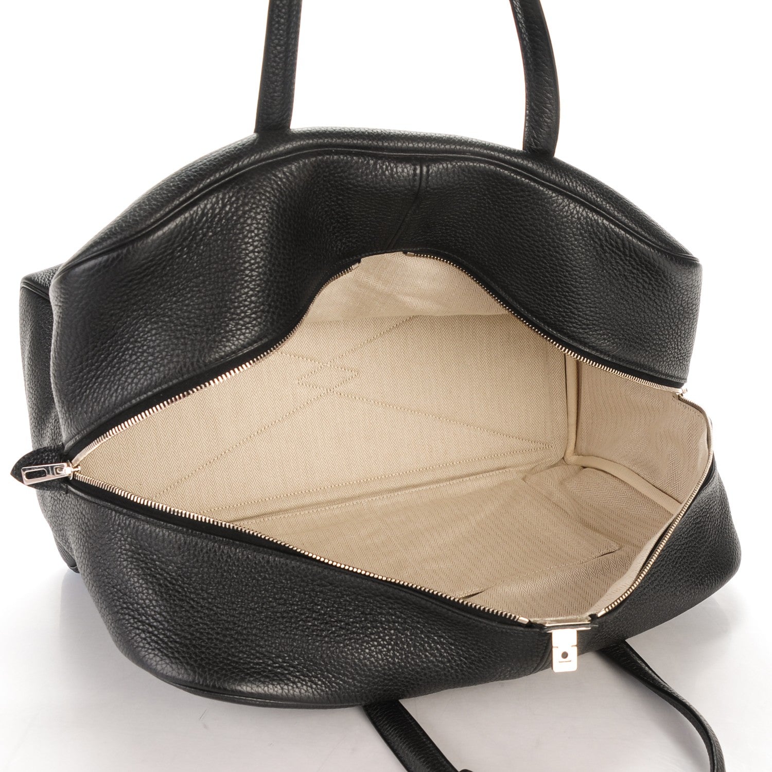 Hermes Taurillon Clemence Victoria II 43 Travel Black 5 of 7