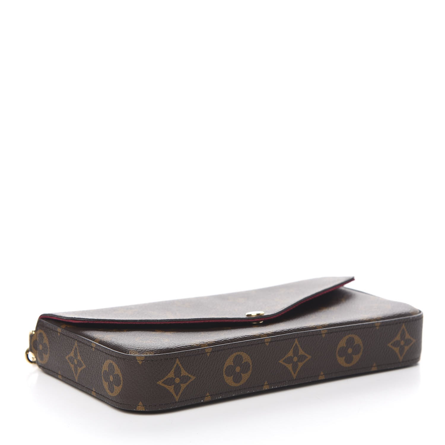 Louis Vuitton Monogram Pochette Felicie Chain Wallet Fuchsia 3 of 12