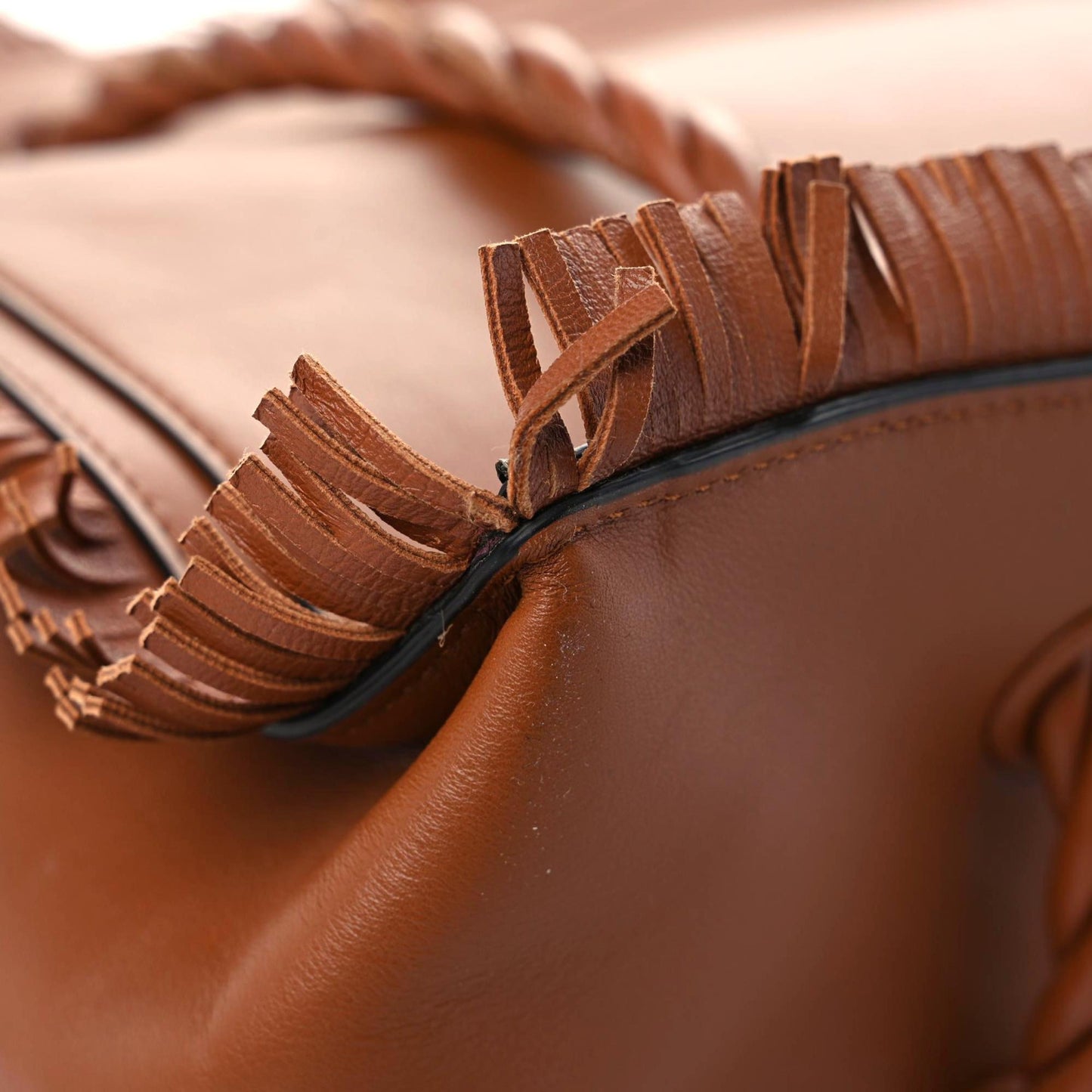 Calfskin The Rope Shopper Tan