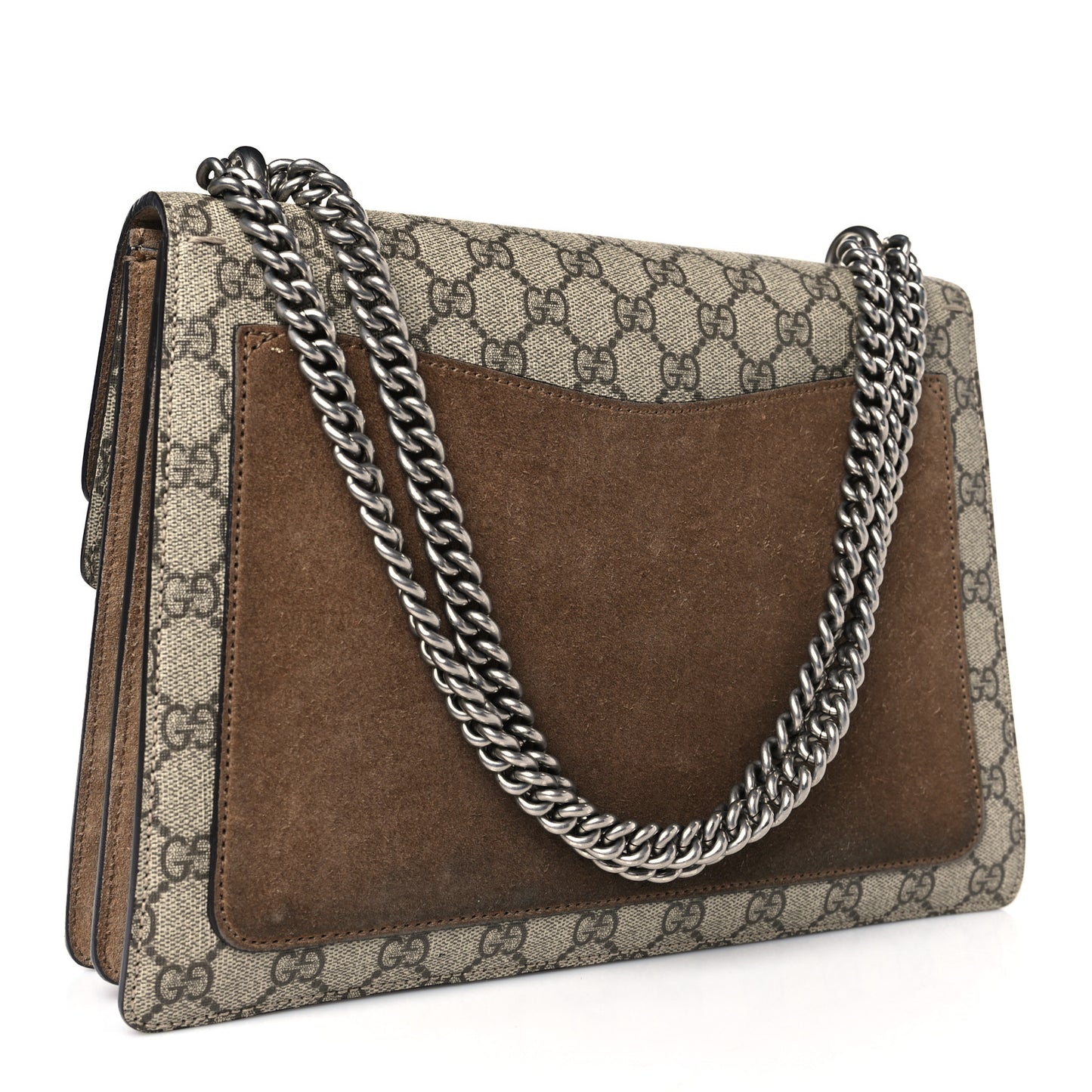 GG Supreme Monogram Medium Dionysus Shoulder Bag Taupe