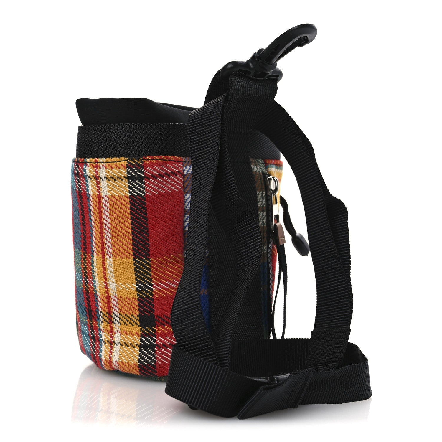Loewe Neoprene Wool Tartan Eye/LOEWE/Nature Chalk Drawstring Bag Multicolor 3 of 10