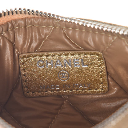 Chanel Metallic Lambskin Star Embossed Coin Purse Case Gold 6 of 8