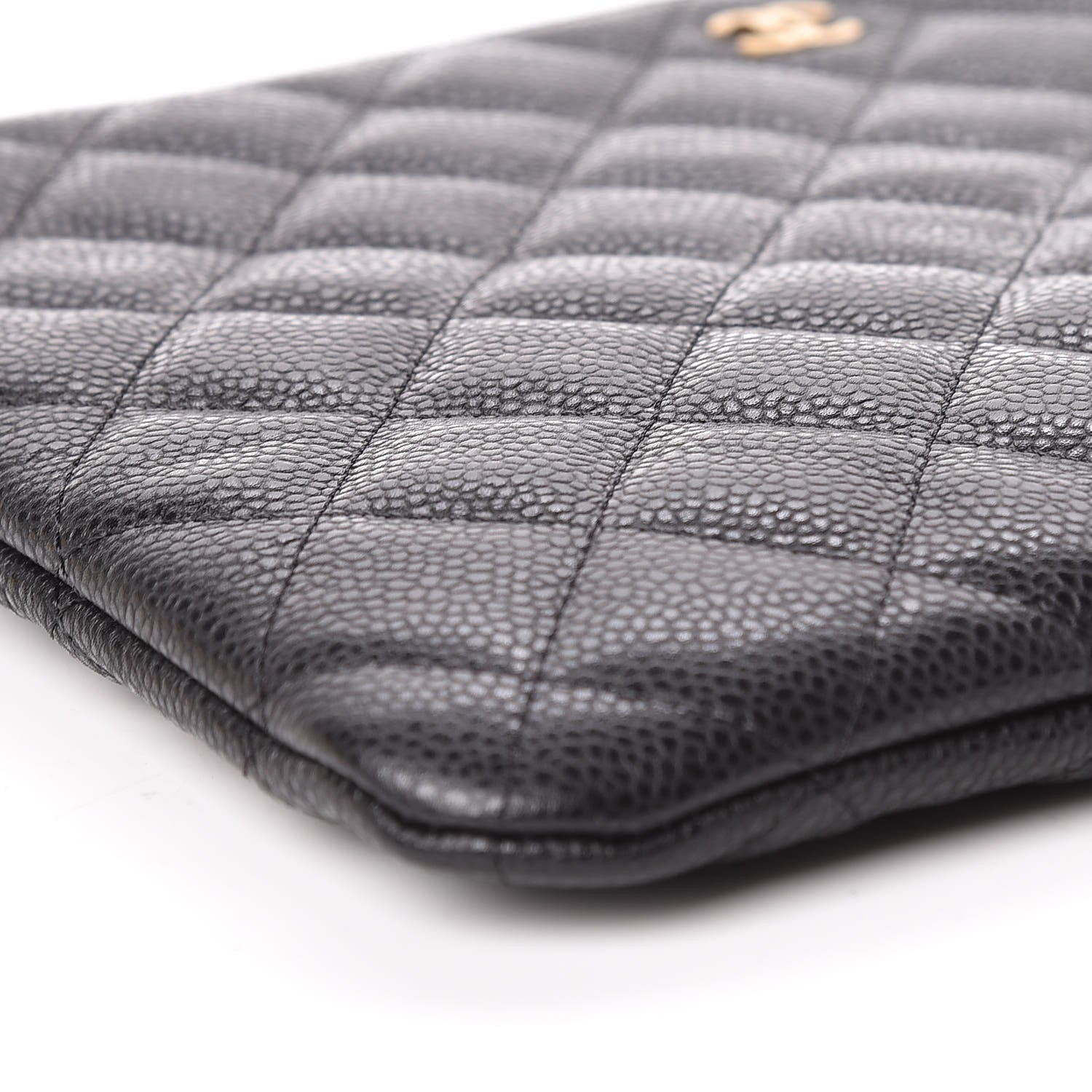 Chanel Caviar Quilted Medium Cosmetic Case Black 8 of 11