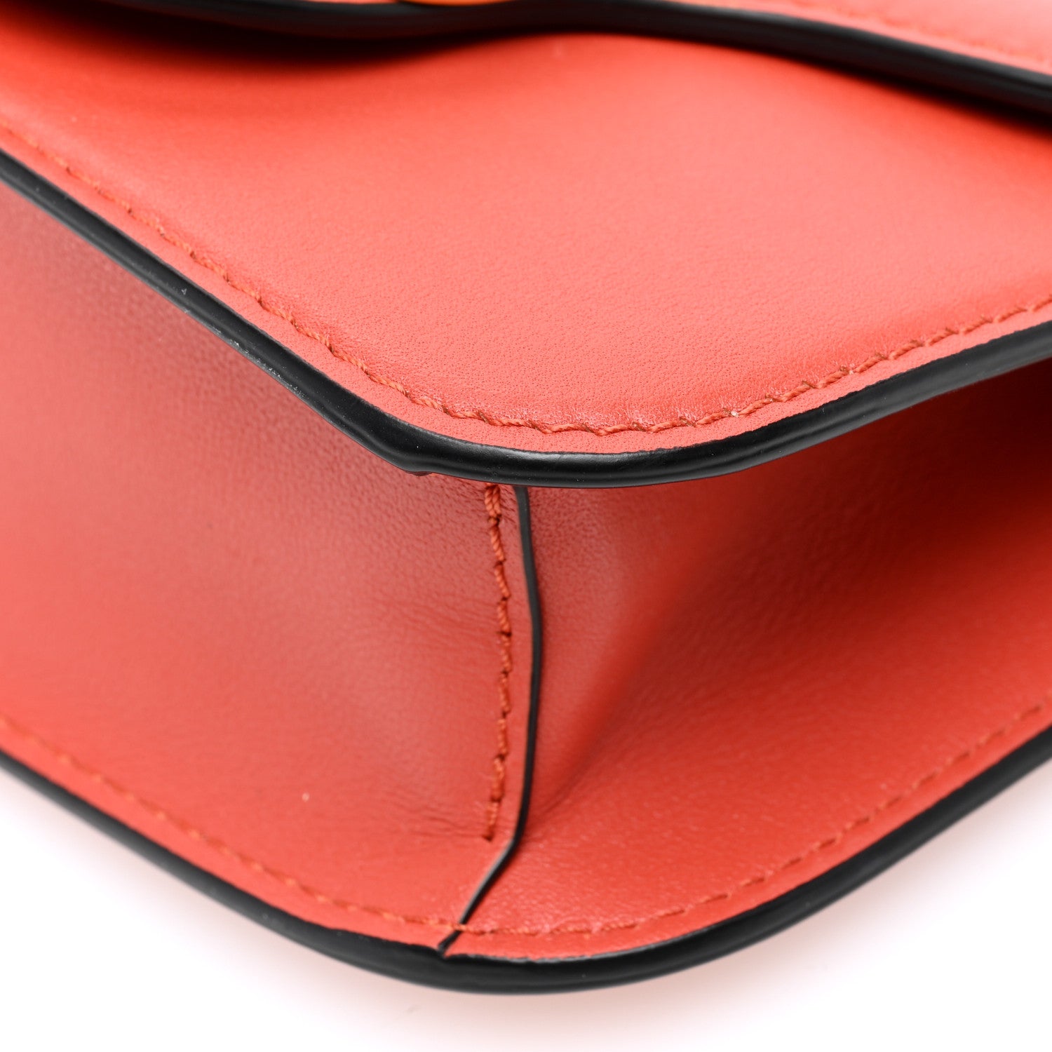 Valentino Garavani Calfskin Vlogo Small Loco Shoulder Bag Amber 9 of 9