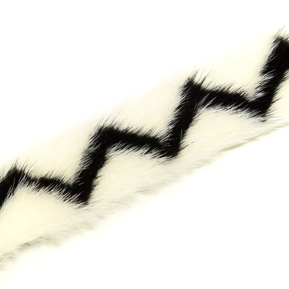 Prada Mink Greche Detachable Strap White Black 2 of 4
