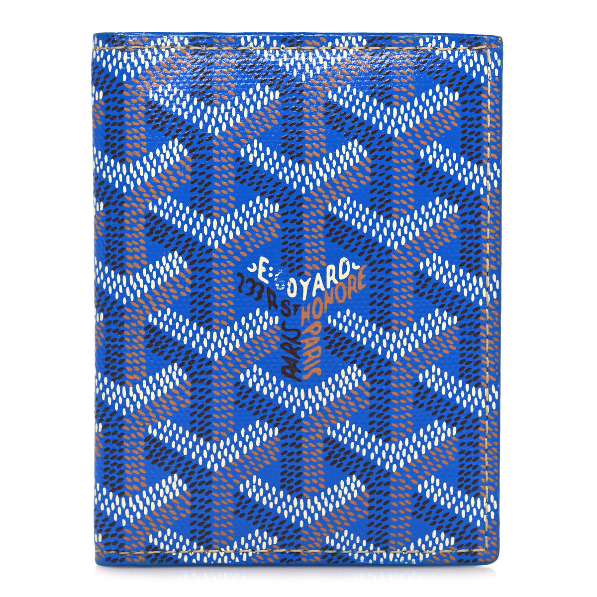 Goyardine Saint Marc Folding Card Case Sky Blue