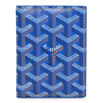Goyard Goyardine Saint Marc Folding Card Case Sky Blue 1 of 7