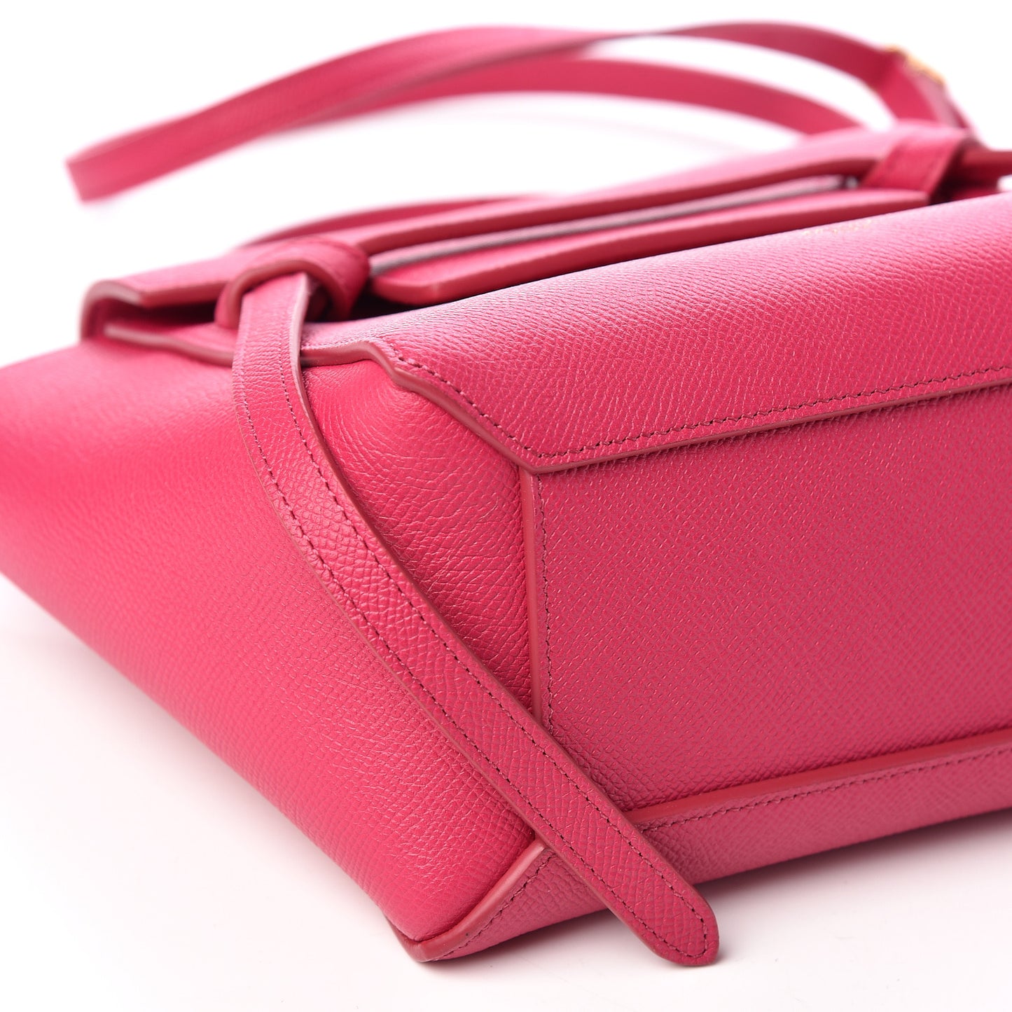 Grained Calfskin Nano Belt Bag Pink