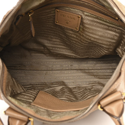 Prada Vitello Daino Shopping Satchel Caramel 5 of 20