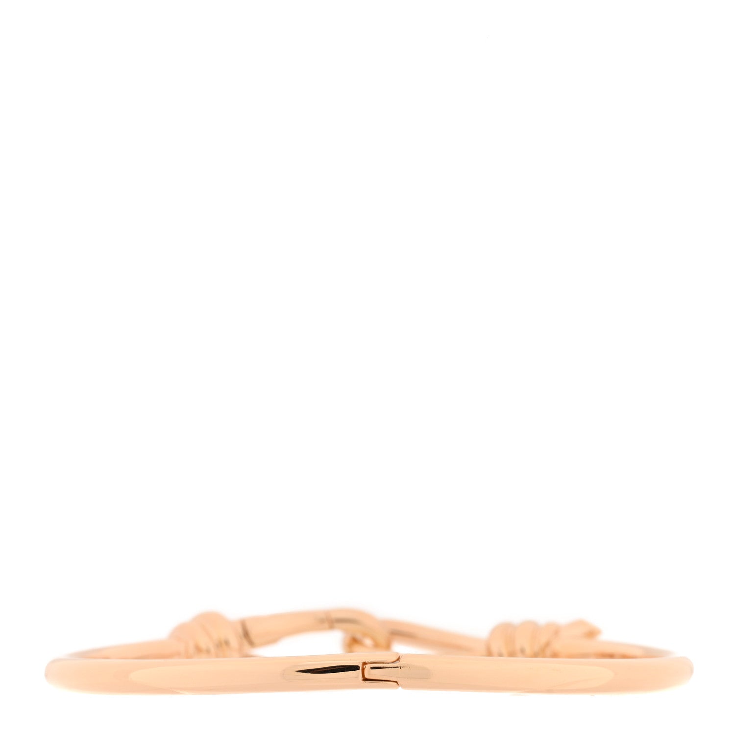 Tiffany 18K Rose Gold Paloma Picasso Knot Hinged Bangle Bracelet 2 of 3