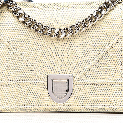 Christian Dior Lizard Medium Diorama Flap Bag Off White 10 of 10