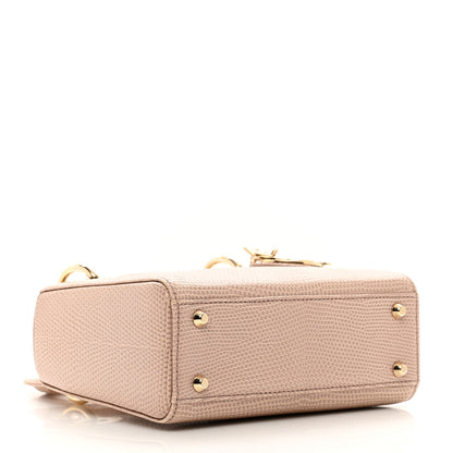 Christian Dior Lizard Mini Lady Dior Beige 4 of 10
