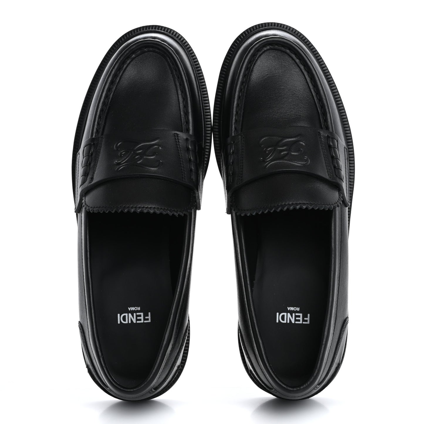 Vitello Karligraphy Loafers 35.5 Black