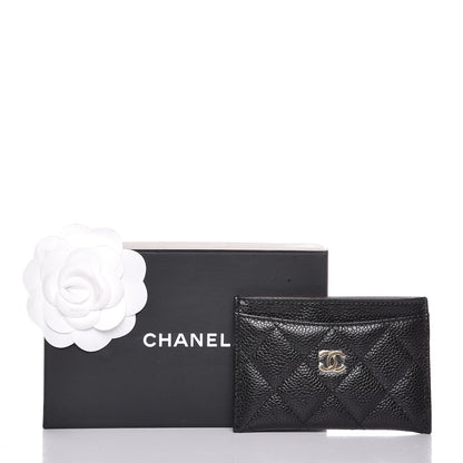 Chanel Caviar Quilted Card Holder Black 9 of 9