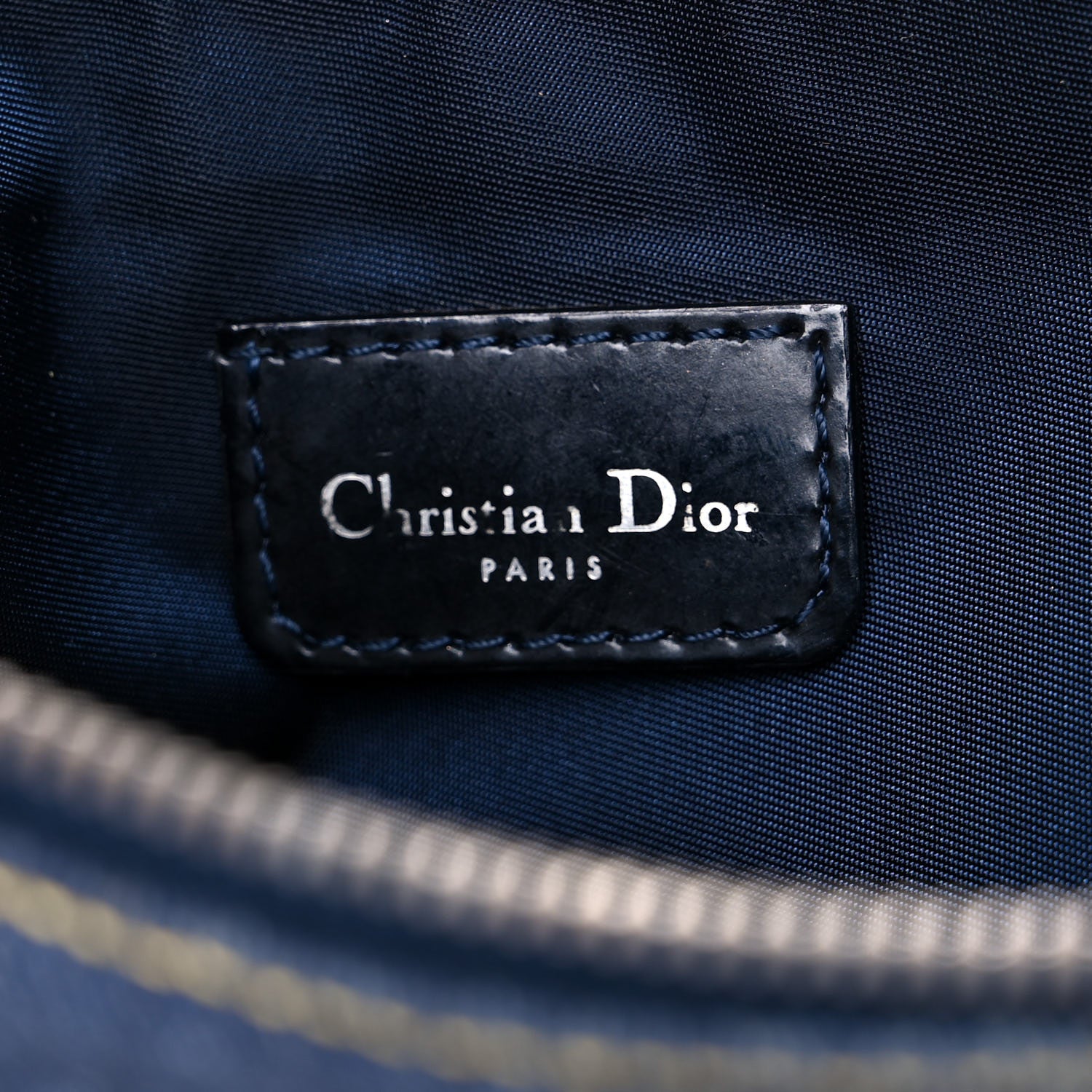 Christian Dior Denim Saddle Pochette Blue 6 of 10
