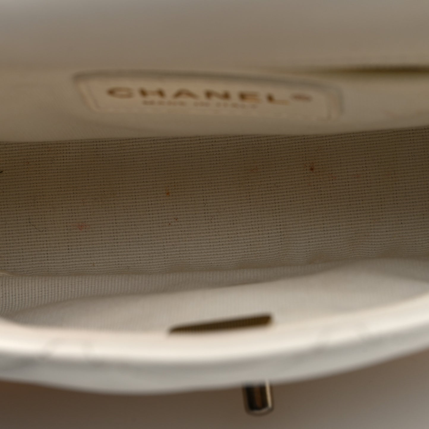 Lambskin Quilted CC Small Dynasty Flap White