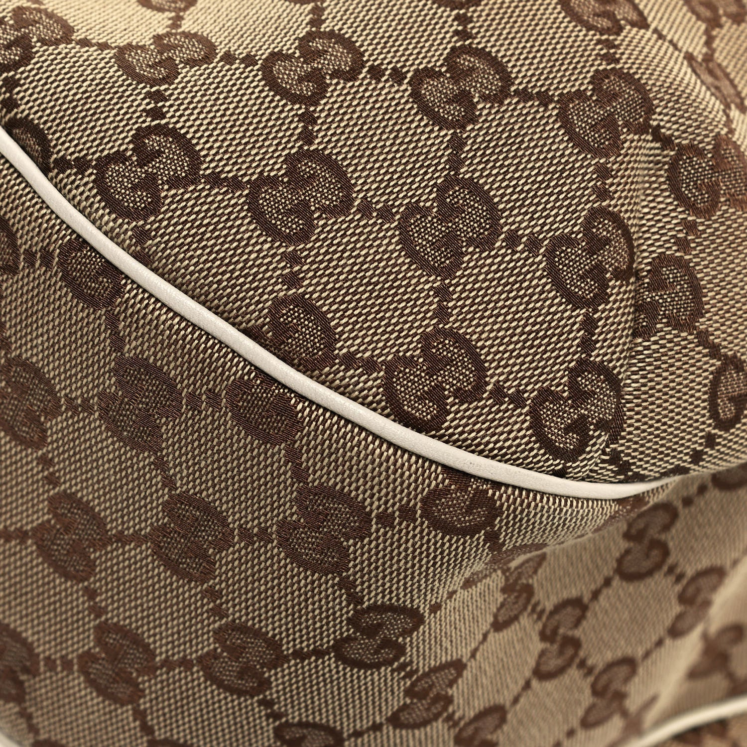 Gucci Monogram Large New Ladies Web Hobo Off White 11 of 13