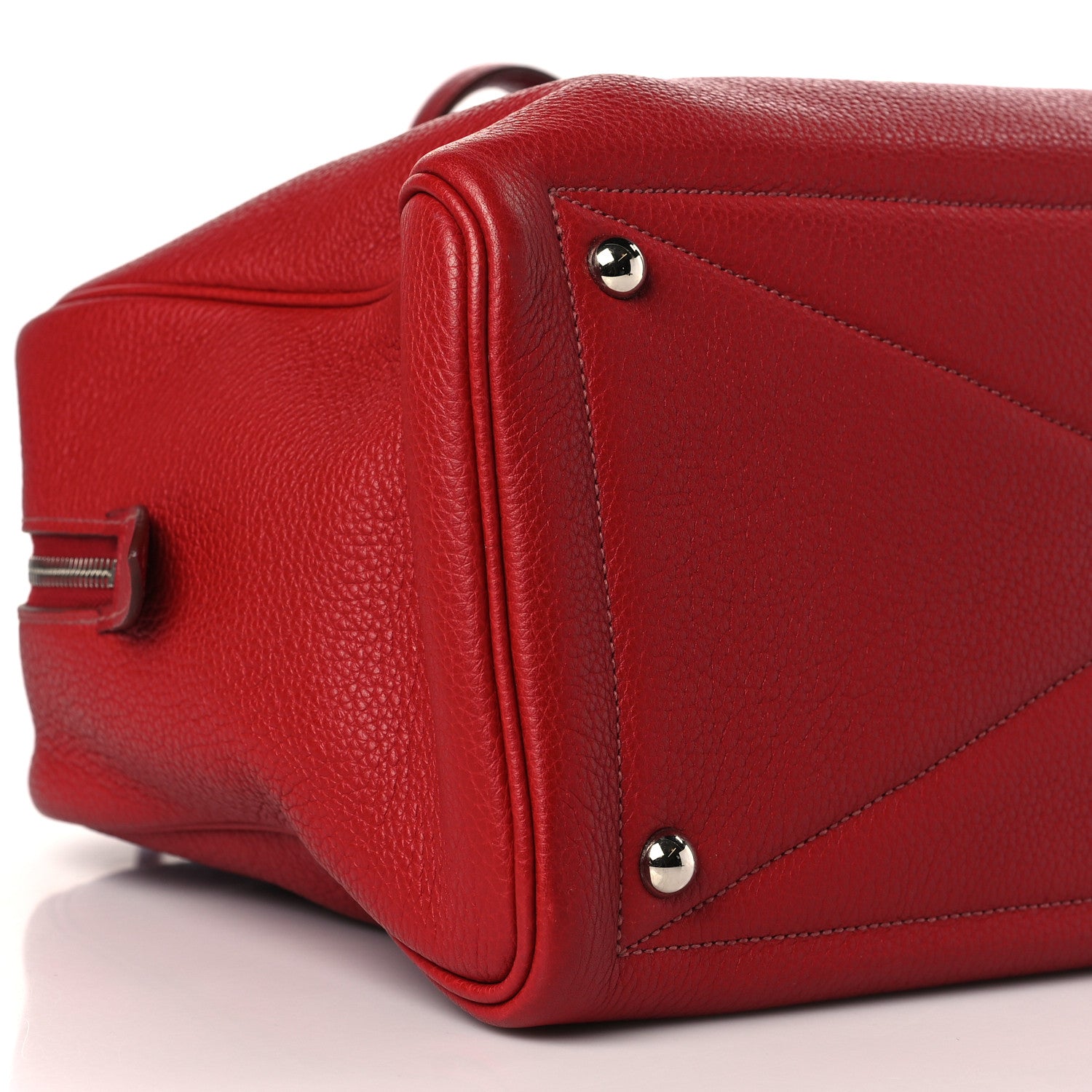 Hermes Taurillon Clemence Victoria 35 Rouge Garance 8 of 9
