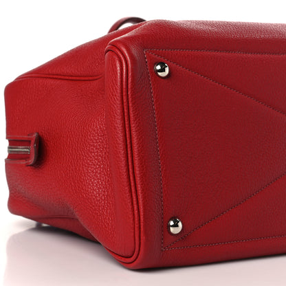 Hermes Taurillon Clemence Victoria 35 Rouge Garance 8 of 9