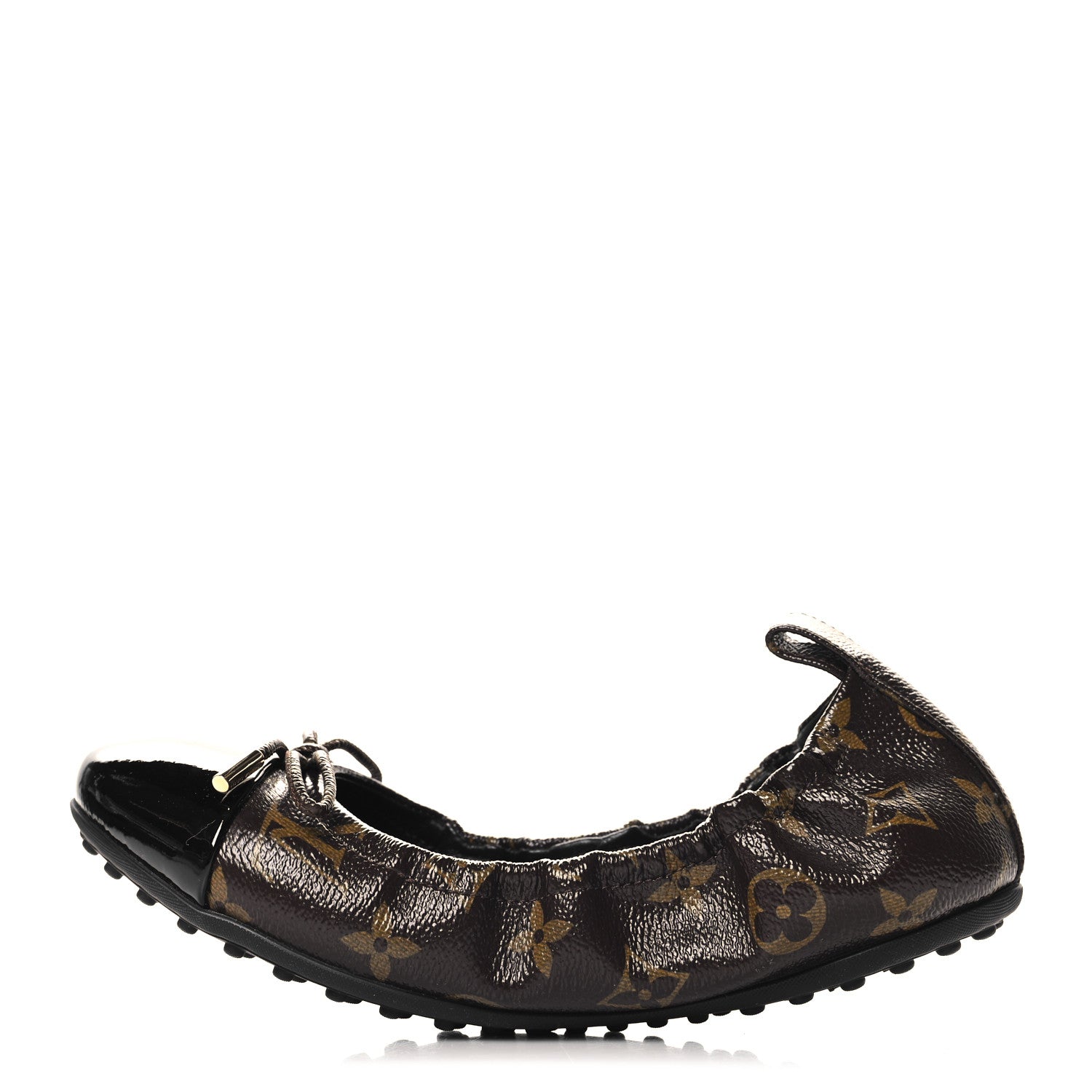 Louis Vuitton Monogram Flirty Ballerina Flats 37.5 Black 1 of 8