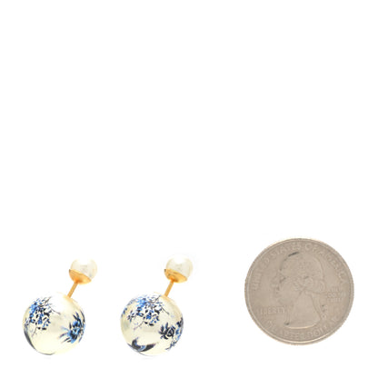 Christian Dior Pearl Mise En Dior Palm Tree Tribal Earrings Gold 2 of 4