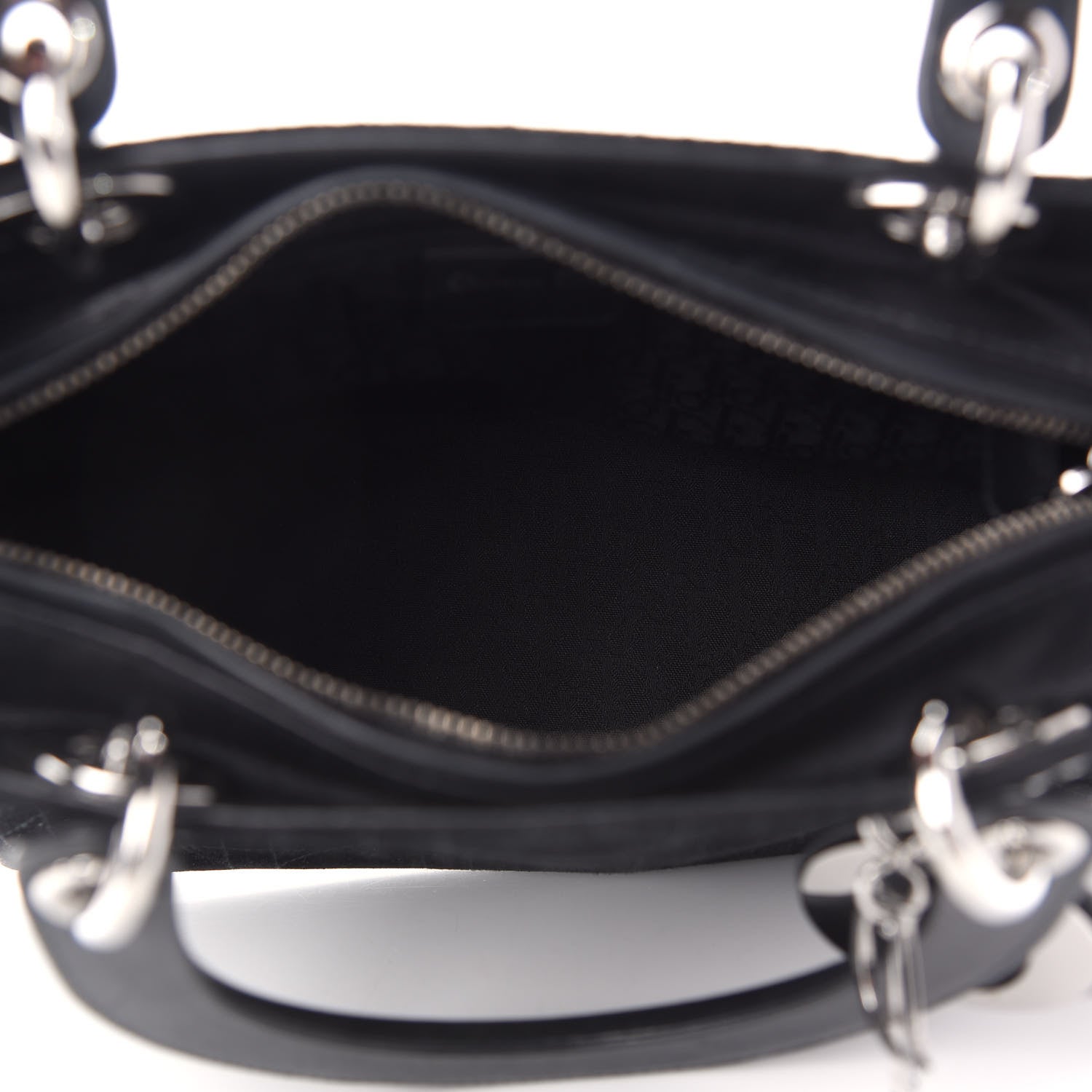 Christian Dior Suede Cannage Medium Lady Dior Black 5 of 12