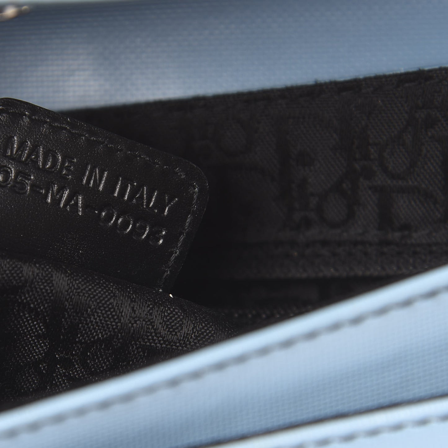 Coated Canvas Crystal Hardcore Bag Light Blue