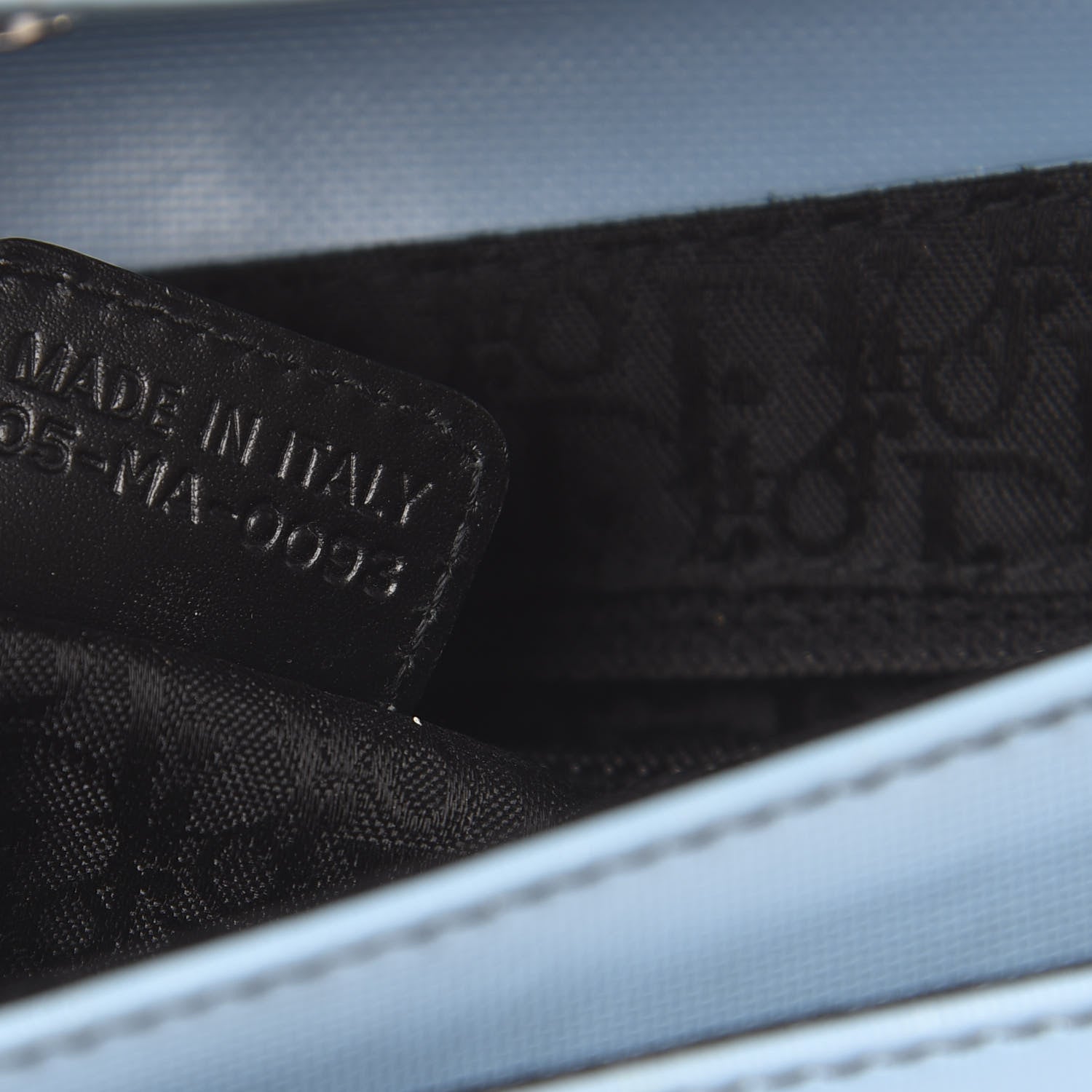 Christian Dior Coated Canvas Crystal Hardcore Bag Light Blue 7 of 13