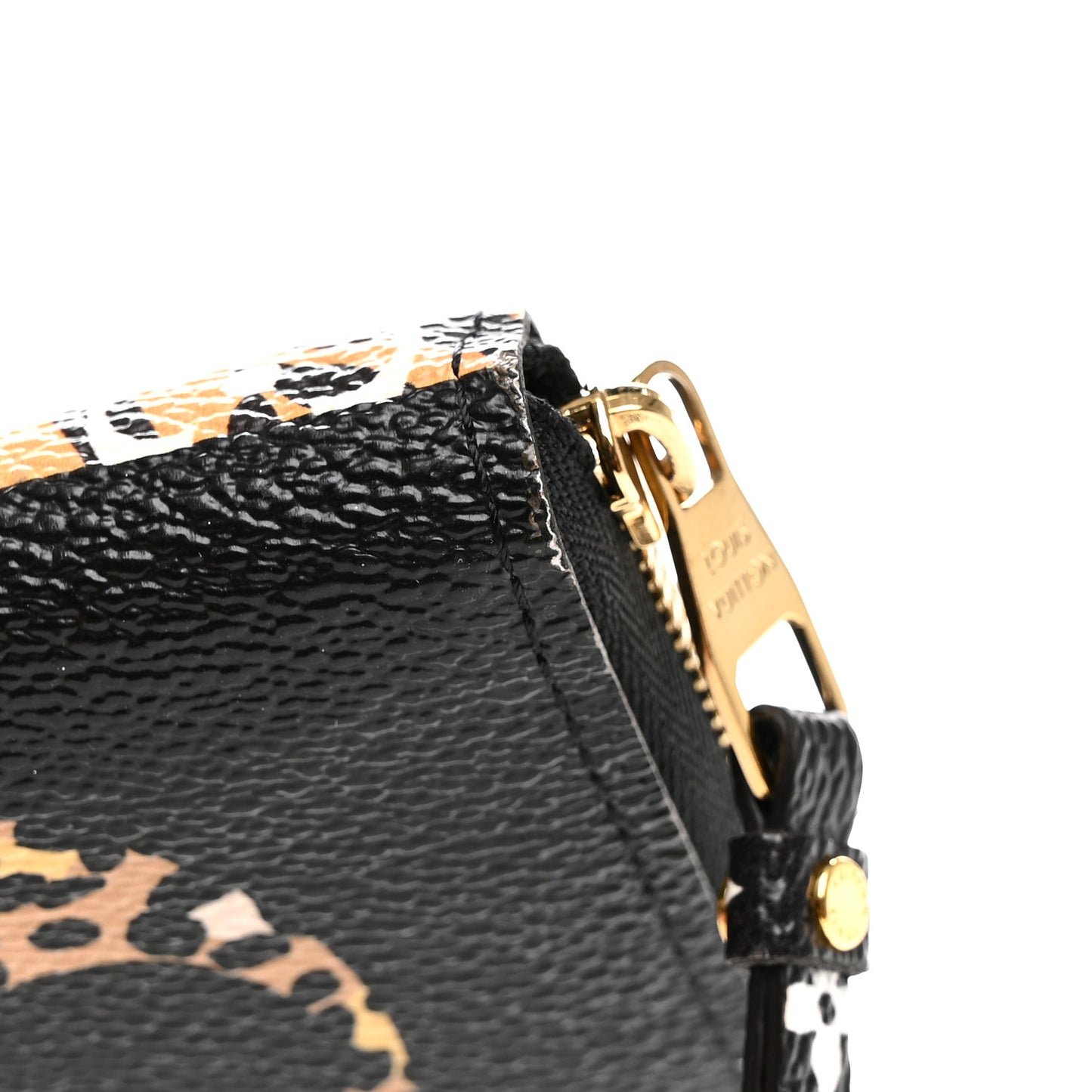 Monogram Giant Jungle Zippy Coin Purse Black