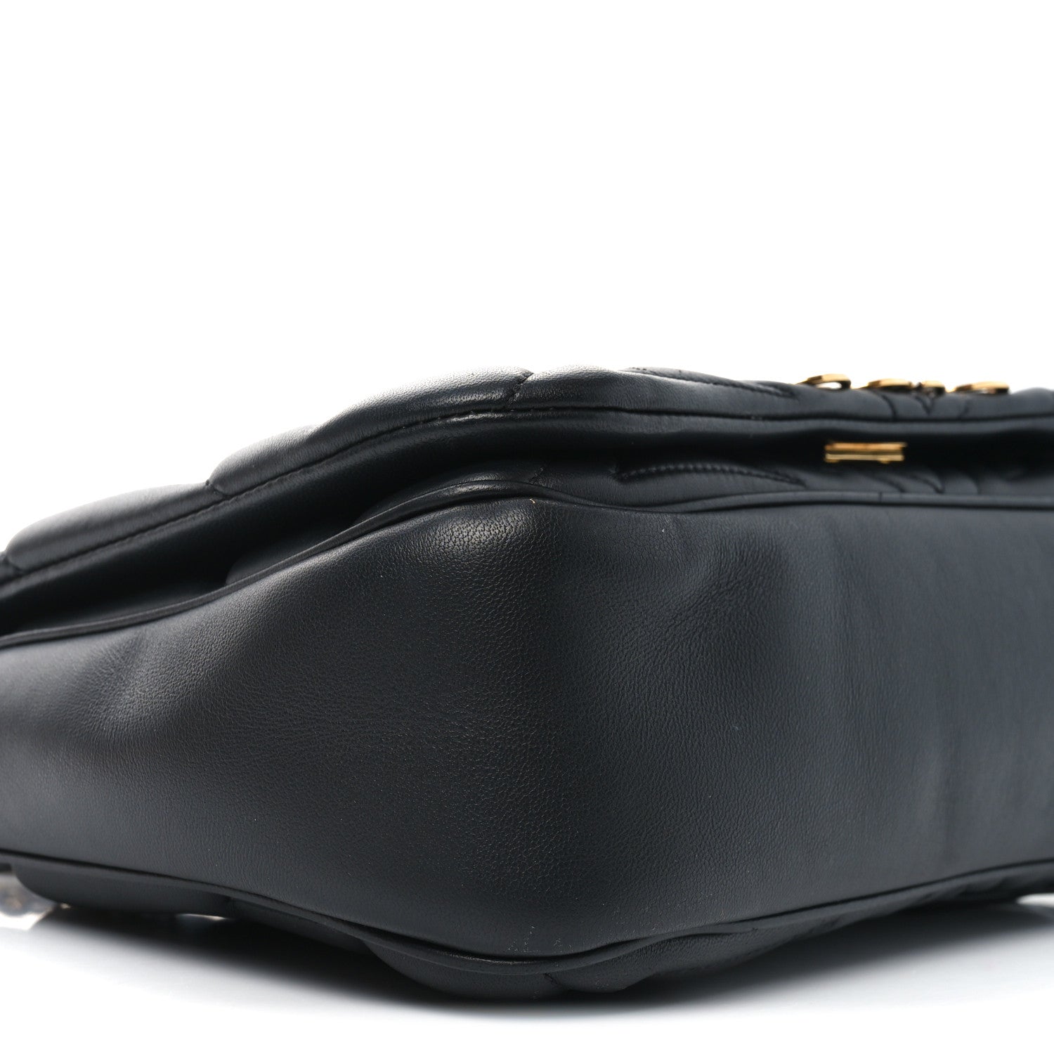 Alexander McQueen Calfskin Quilted The Seal Chain Shoulder Bag Black 8 of 9