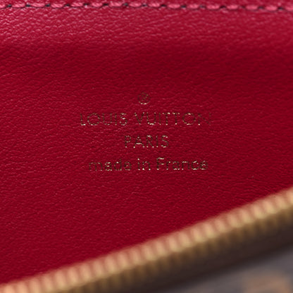 Louis Vuitton Monogram Felicie Chain Wallet Zippered Insert Fuchsia 6 of 6