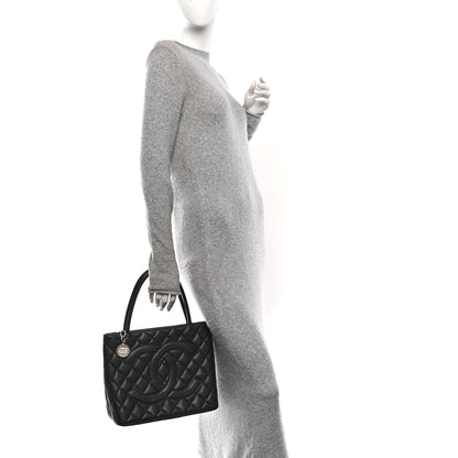 Chanel Caviar Quilted Medallion Tote Black 2 of 11