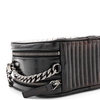 Chanel Glazed Calfskin Small Coco Boy Camera Case Black 10 of 12