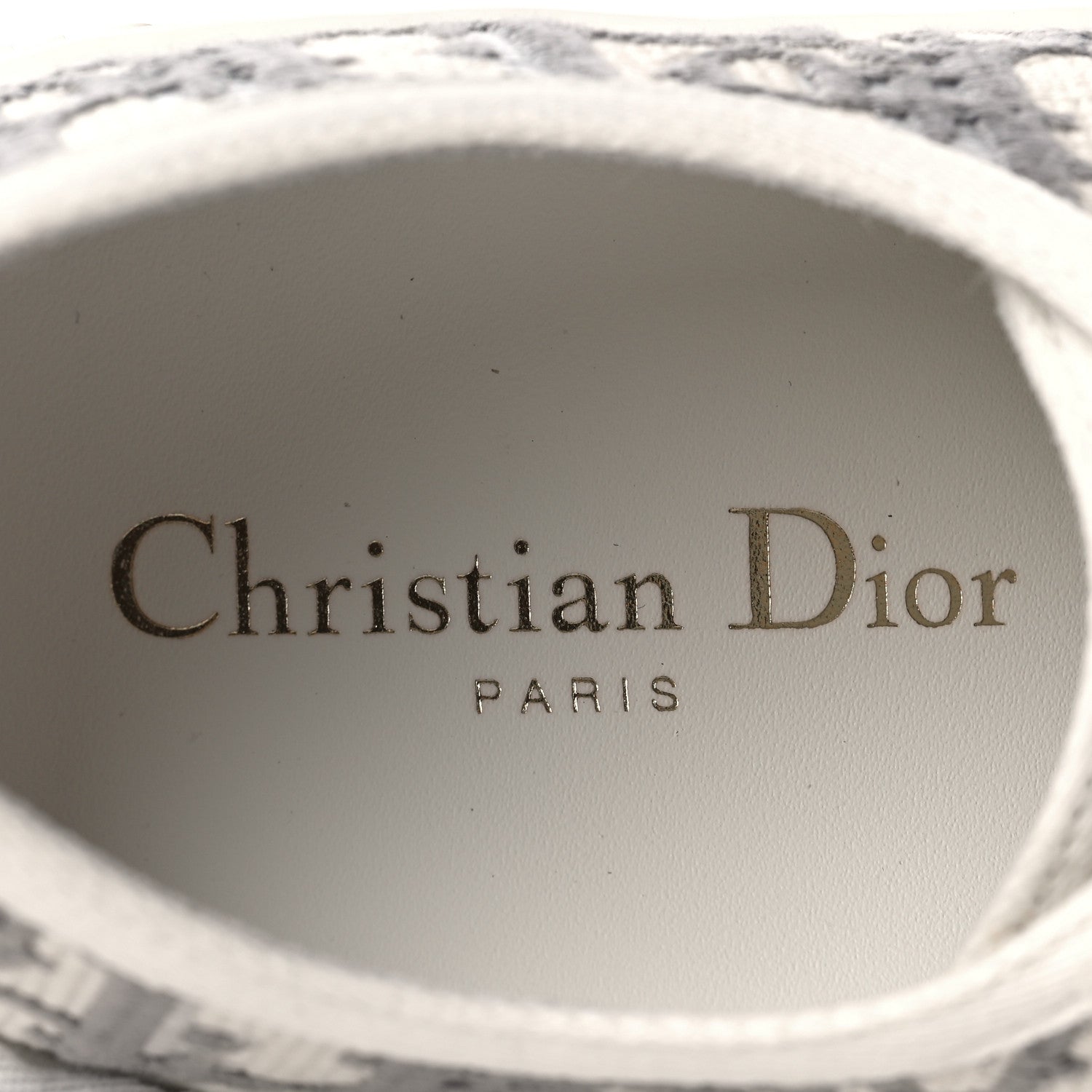 Christian Dior Canvas Oblique Walk'N'Dior Low Top Sneakers 37.5 Grey Stone 8 of 9