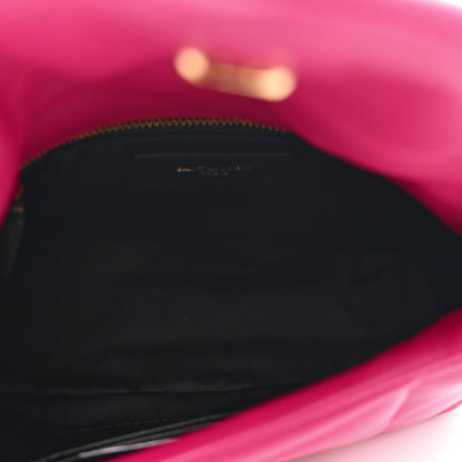 Saint Laurent Lambskin Quilted Toy Loulou Puffer Monogram Chain Satchel Bubblegum 6 of 9