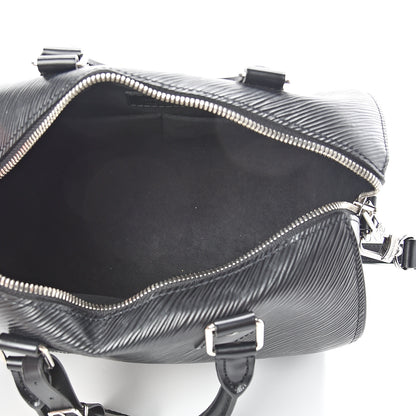 Louis Vuitton Epi Speedy Bandouliere 25 Black 4 of 14