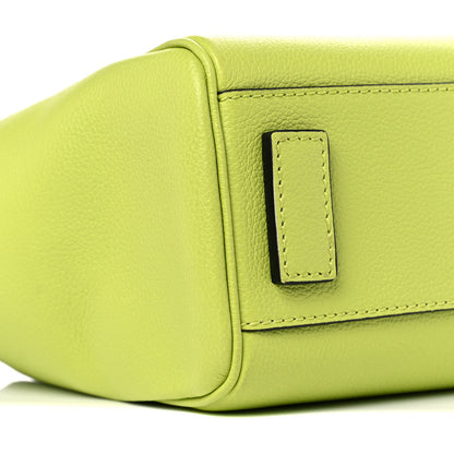 Versace Grained Calfskin Small La Medusa Chain Tote Citron 7 of 9