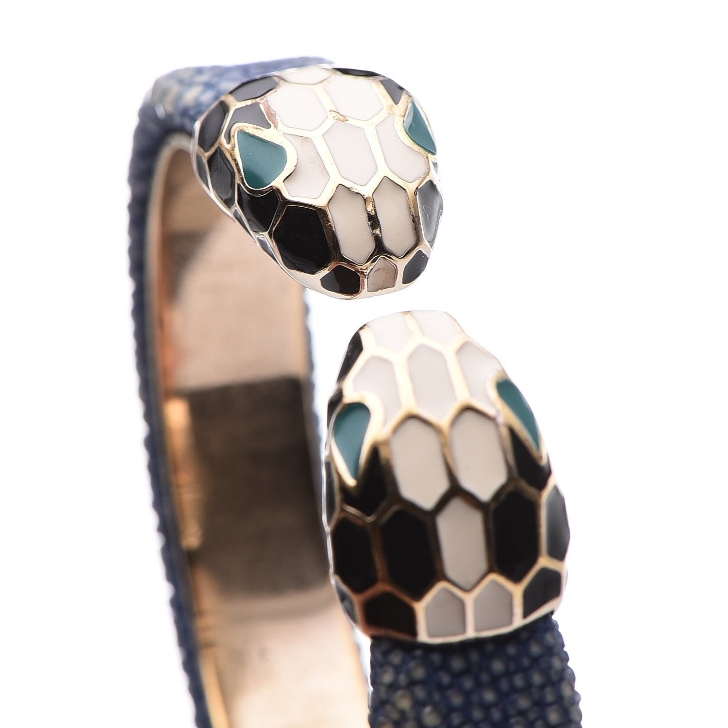Bulgari Galuchat Serpenti Forever Bracelet Royal Sapphire 4 of 7