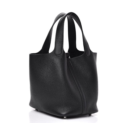 Hermes Taurillon Clemence Picotin Lock 18 PM Black 3 of 10