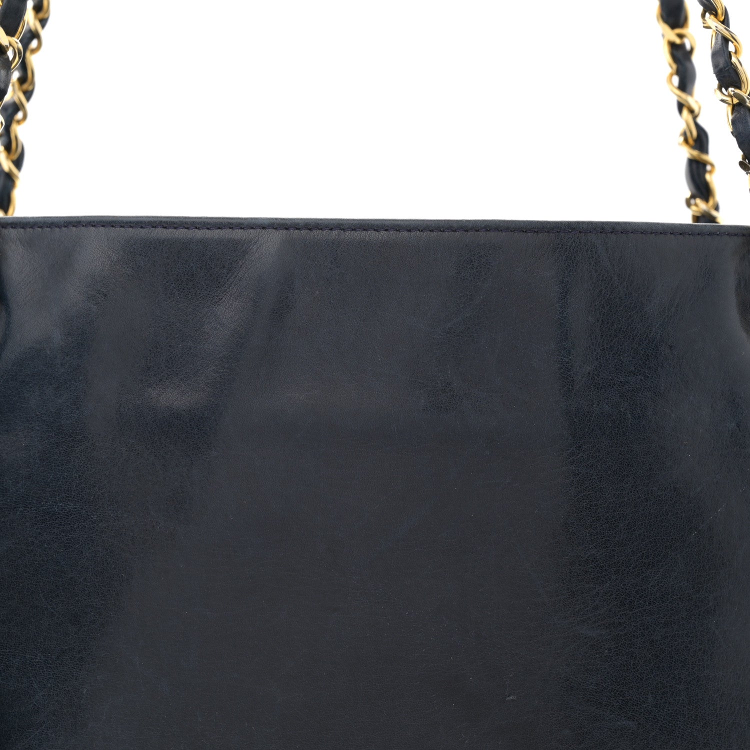 Chanel Lambskin Quilted Shoulder Bag Navy Blue 8 of 15