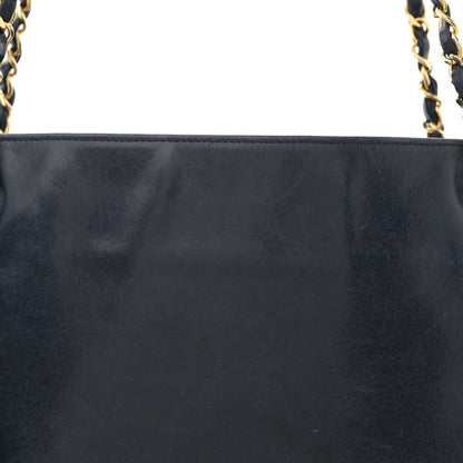 Chanel Lambskin Quilted Shoulder Bag Navy Blue 8 of 15