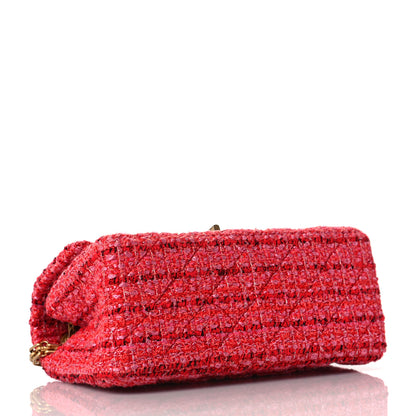 Chanel Tweed Quilted Mini 2.55 Reissue Flap Red Ecru Black 3 of 8