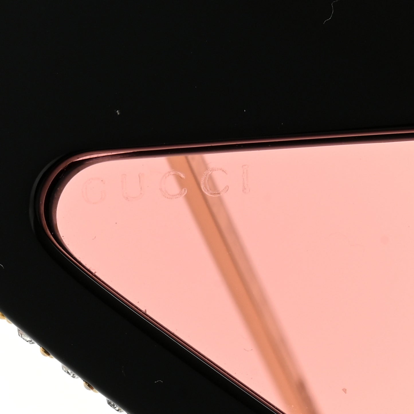 Acetate Crystal Geometric Sunglasses GG0430S Black