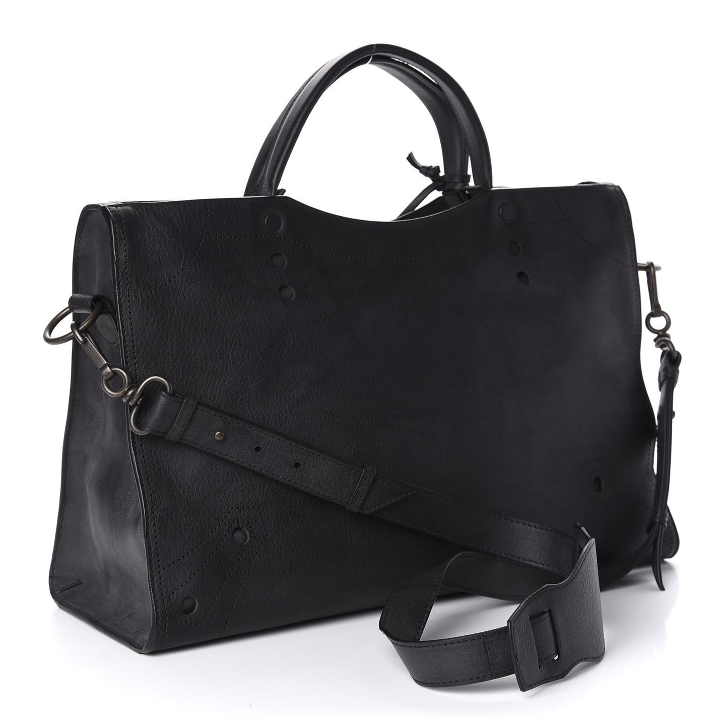 Veau Soyeux Perforated Blackout Hardware City Black