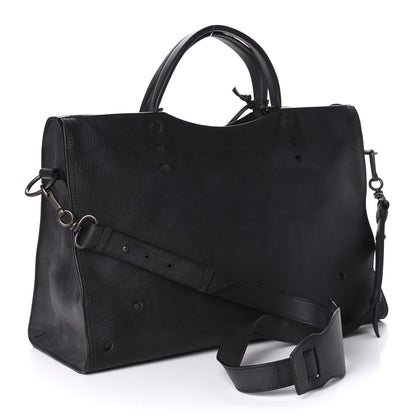 Balenciaga Veau Soyeux Perforated Blackout Hardware City Black 4 of 11