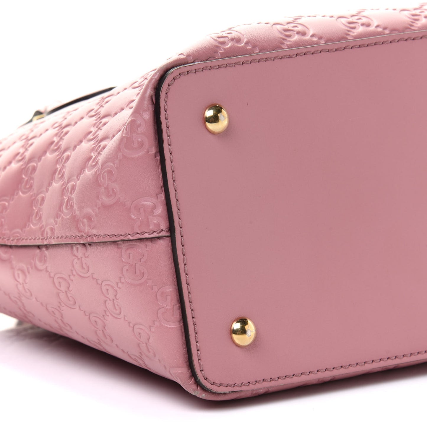 Guccissima Signature Linea A Foldover Tote Rose Baby Candy