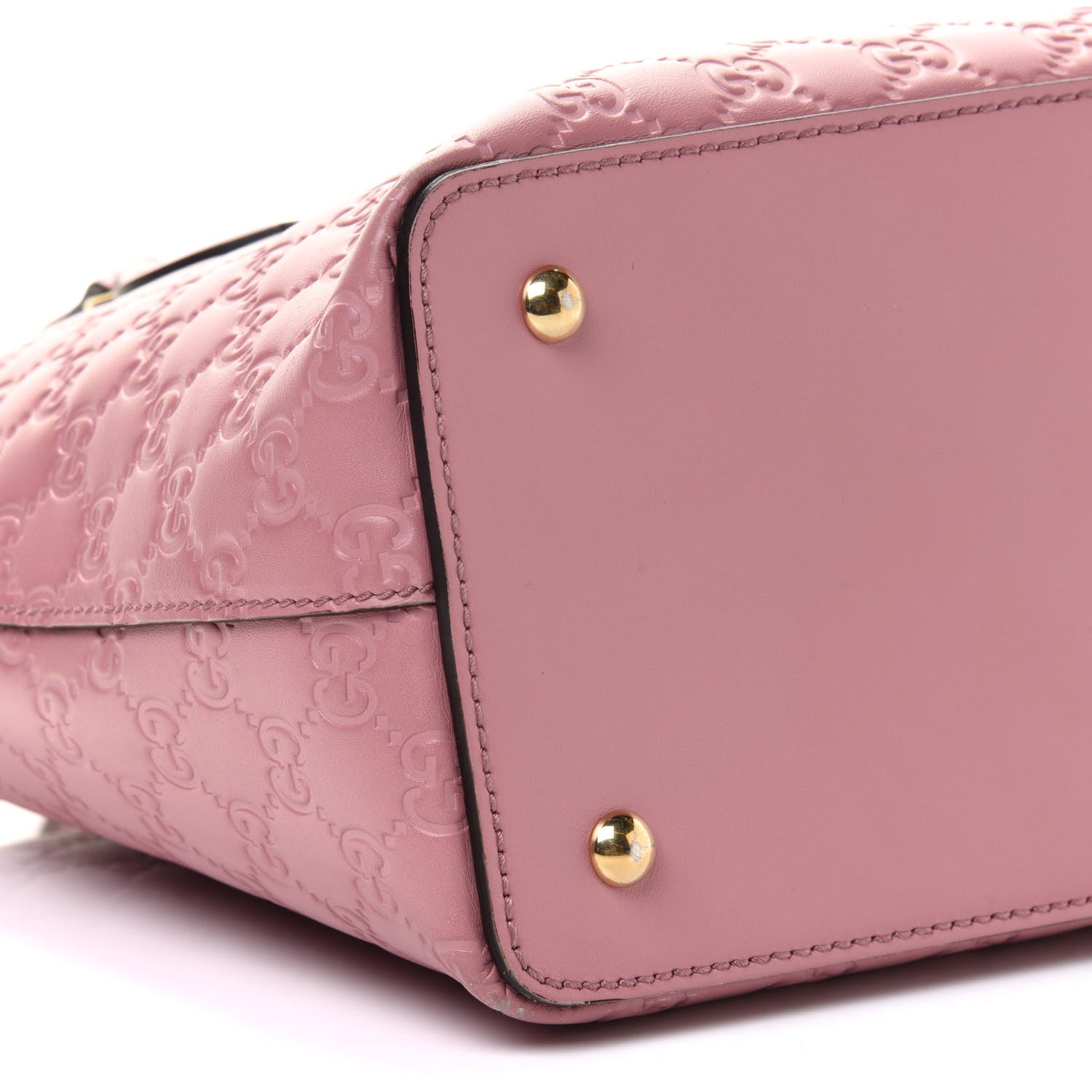 Gucci Guccissima Signature Linea A Foldover Tote Rose Baby Candy 9 of 11