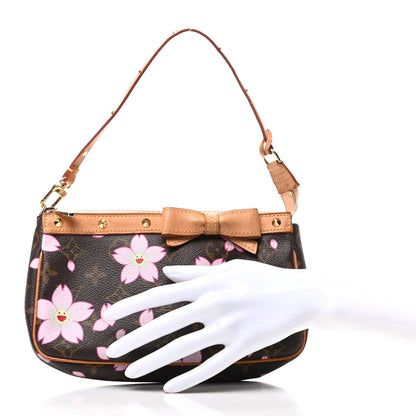 Louis Vuitton Monogram Cherry Blossom Pochette Accessories Brown 2 of 8