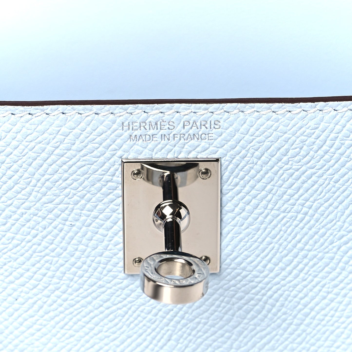 Epsom Mini Kelly Sellier 20 Bleu Brume